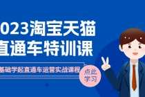 （6405期）2025淘宝·天猫直通车评特训课，0基础学起直通车运营实战课程（8节课时）