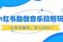 (6256期)小红书胎教音乐拉新玩法,小白可操作,日入500+(资料已打包)